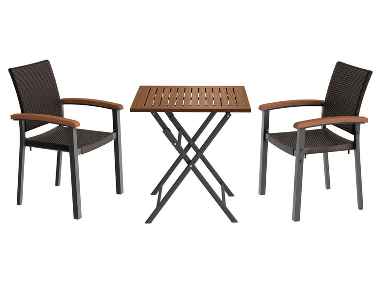 Pełny ekran: FLORABEST® Krzesło sztaplowane aluminiowe z podłokietnikami - zdjęcie 4