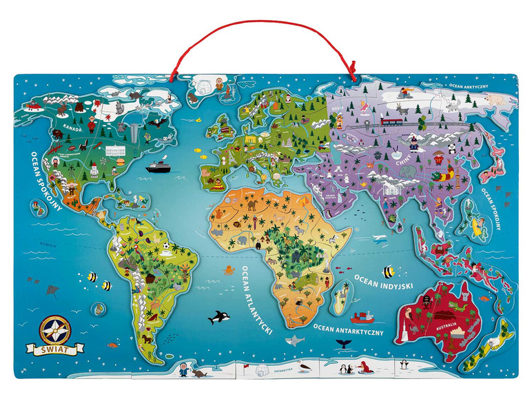 Pełny ekran: PLAYTIVE® Magnetyczna mapa świata lub Europy - zdjęcie 3