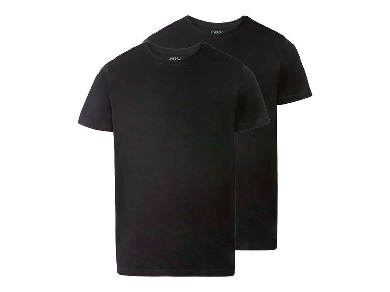 Pełny ekran: LIVERGY® T-shirt męski z bawełny, 2 sztuki - zdjęcie 2