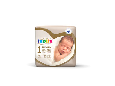 LUPILU® Pieluchy PREMIUM 1 New born (2-5 kg), 26 sztuk