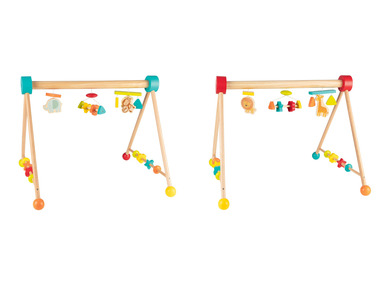PLAYTIVE® Drewniany stojak z zabawkami dla niemowląt, 1 sztuka