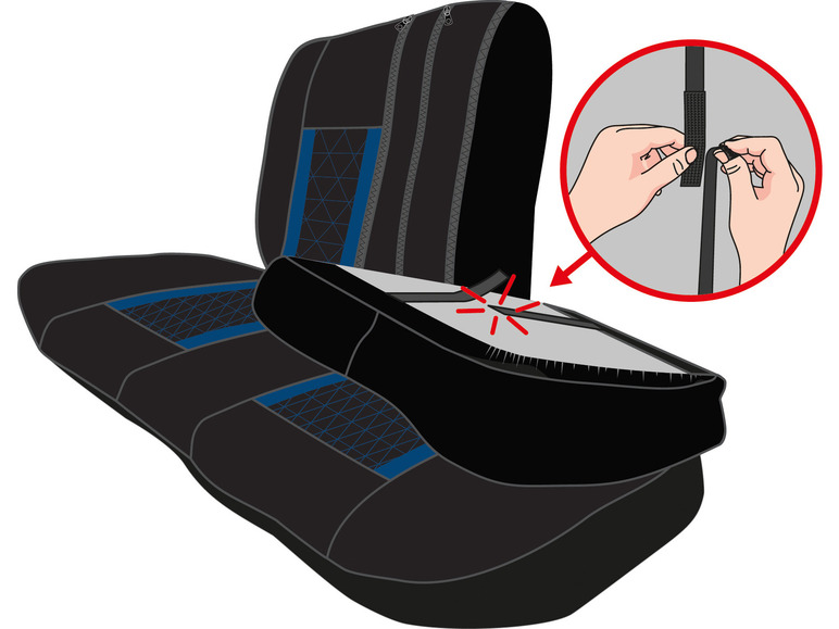 Pełny ekran: ULTIMATE SPEED® Pokrowce ochronne na fotele samochodowe - zdjęcie 7