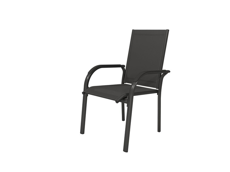 Pełny ekran: FLORABEST® Krzesło ogrodowe sztaplowane aluminium - zdjęcie 1