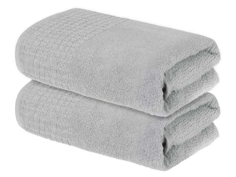 Pełny ekran: Livarno Home Ręcznik kąpielowy 50 x 100 cm, 2 sztuki - zdjęcie 2