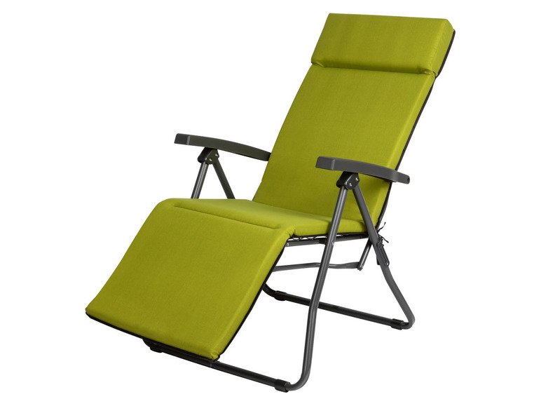 Pełny ekran: FLORABEST® Fotel leżak ogrodowy z poduszką - zdjęcie 1
