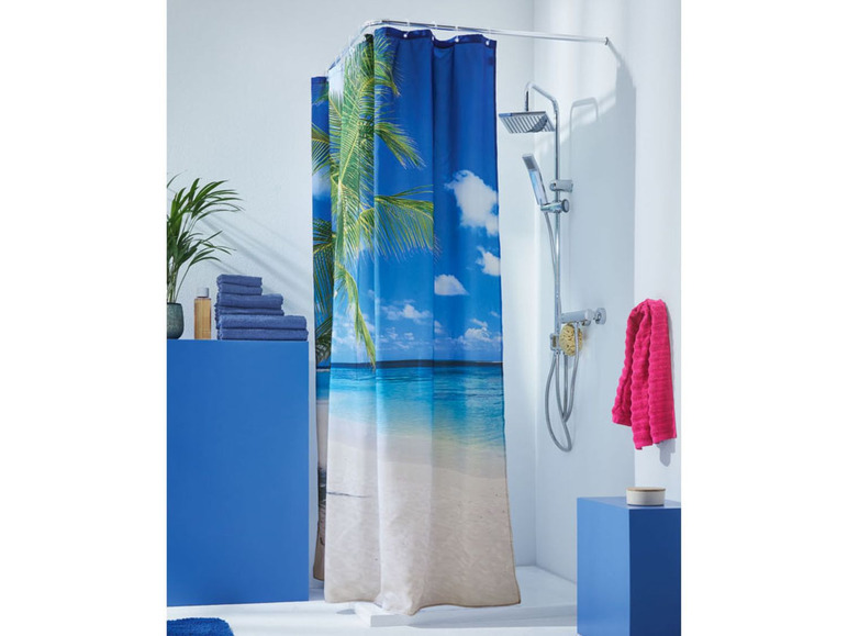 Pełny ekran: MIOMARE® Zasłona prysznicowa 180 x 200 cm, 1 sztuka - zdjęcie 6