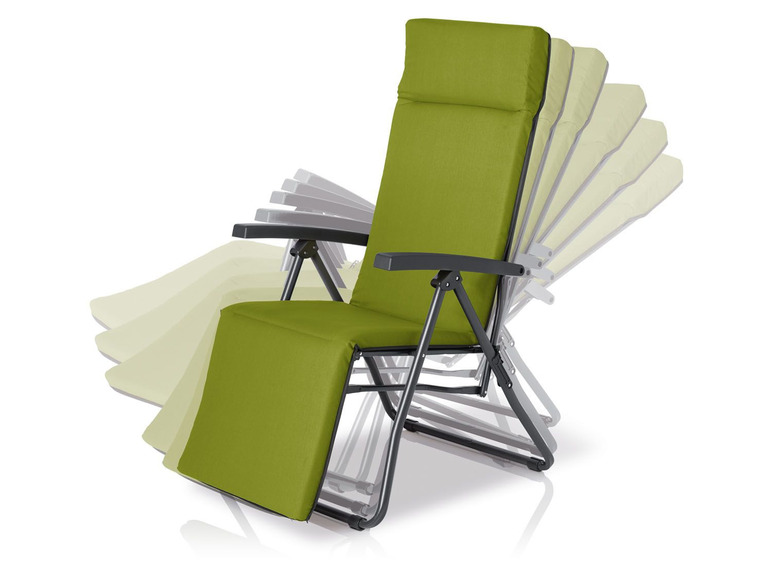 Pełny ekran: FLORABEST® Fotel leżak ogrodowy z poduszką - zdjęcie 4