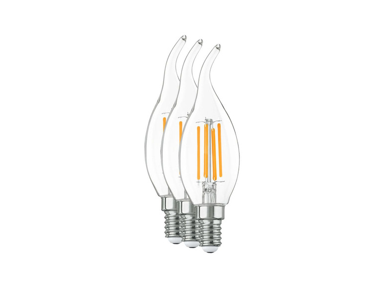 Pełny ekran: LIVARNO LUX® Żarówka filamentowa LED E27 / E14, 3 sztuki, 1 zestaw - zdjęcie 4