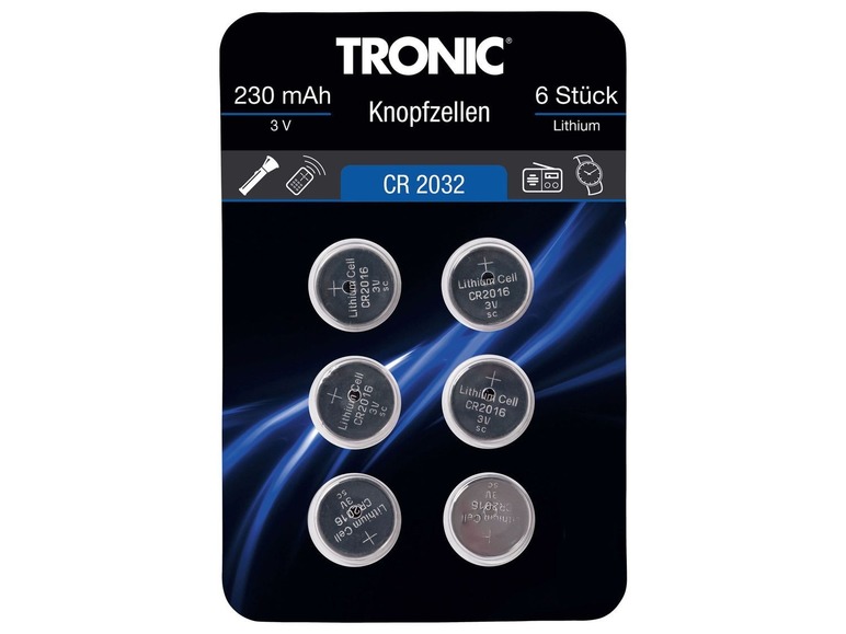 Pełny ekran: TRONIC® Baterie guzikowe 6 sztuk - zdjęcie 4