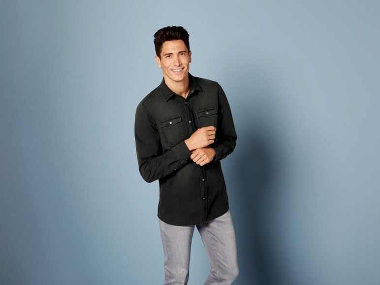 Pełny ekran: LIVERGY® Koszula męska jeansowa - zdjęcie 7