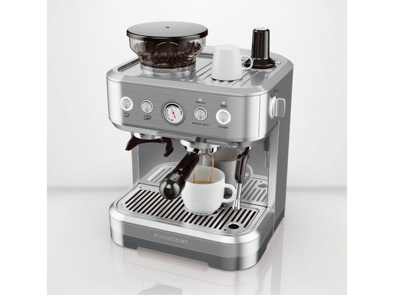 Pełny ekran: SILVERCREST® Profesjonalny ciśnieniowy ekspres kolbowy do kawy, ze zintegrowanym młynkiem SSMP 1770 A, 1770 W - zdjęcie 9