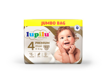 LUPILU® Pieluchy PREMIUM 4 Maxi (8-16 kg), 92 sztuki