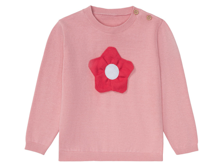 Pełny ekran: LUPILU® Sweter dziewczęcy z bawełny, 1 sztuka - zdjęcie 8