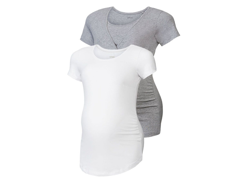 Pełny ekran: ESMARA® T-shirt ciążowy i do karmienia damski, 2 sztuki - zdjęcie 3