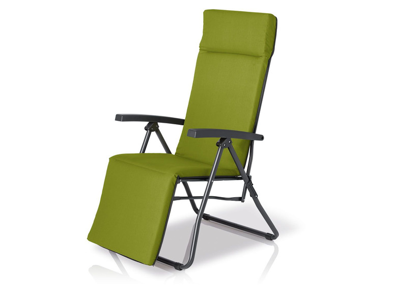 Pełny ekran: FLORABEST® Fotel leżak ogrodowy z poduszką - zdjęcie 2