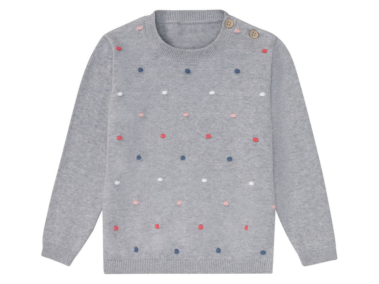 Pełny ekran: LUPILU® Sweter dziewczęcy z bawełny, 1 sztuka - zdjęcie 2