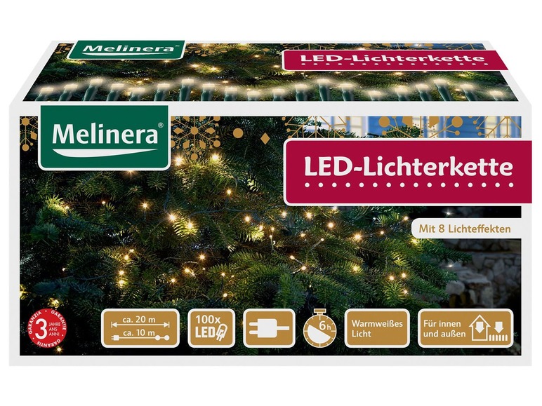 Pełny ekran: MELINERA® Łańcuch świetlny 100 diod LED - zdjęcie 2