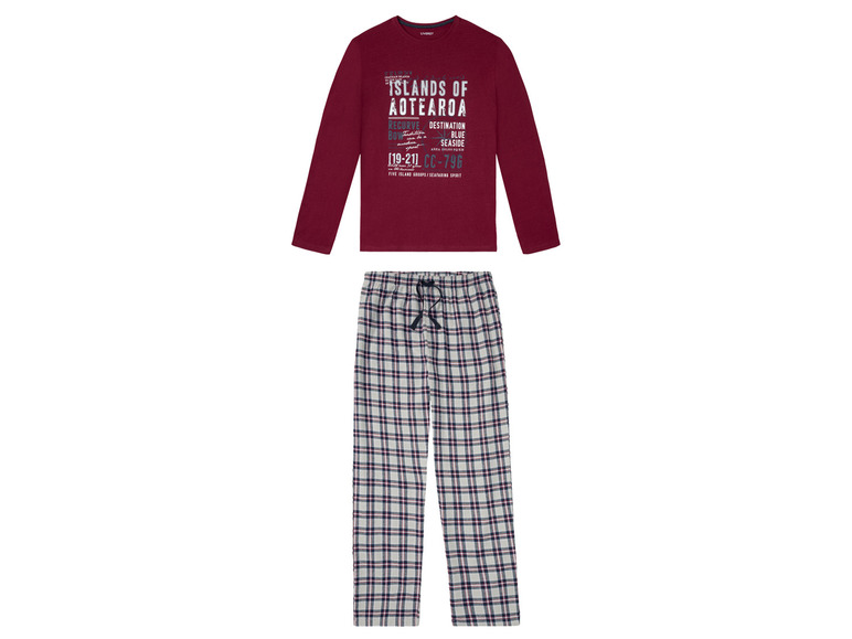 Pełny ekran: LIVERGY® Piżama męska ze spodniami z flaneli, 1 komplet - zdjęcie 2