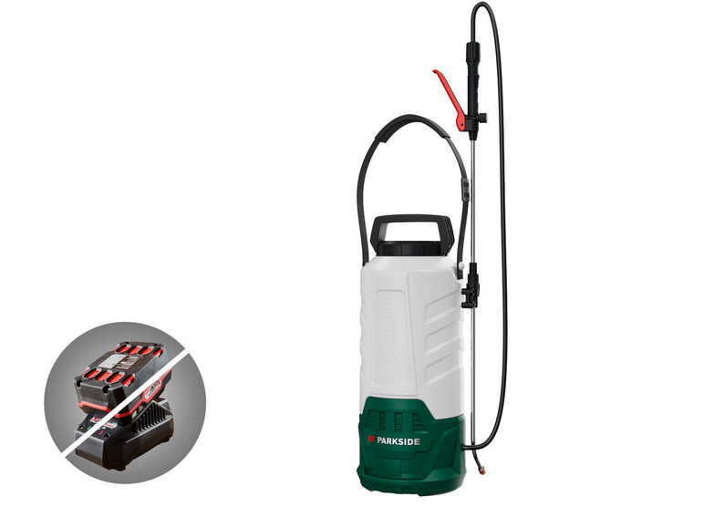 Pełny ekran: PARKSIDE® Akumulatorowy spryskiwacz ciśnieniowy PDSA 20-Li A1, 12 i 20 V (bez akumulatora i ładowarki) - zdjęcie 1