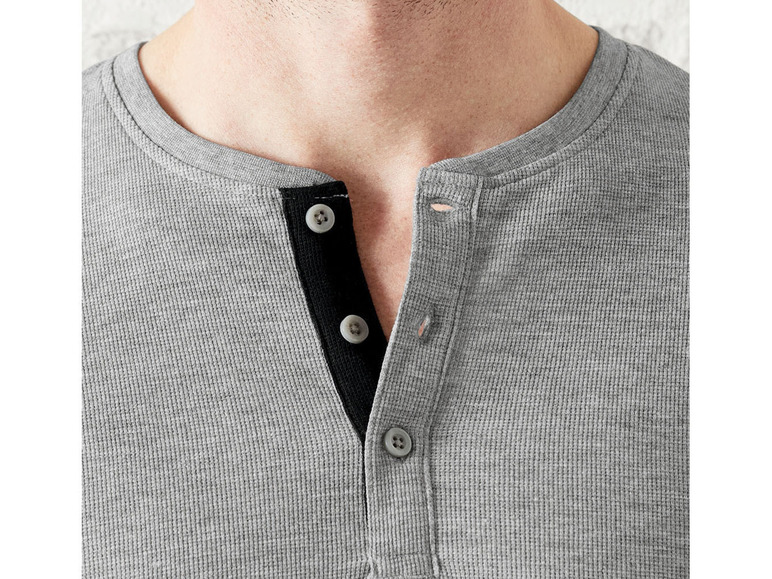Pełny ekran: LIVERGY® Bluzka męska z długimi rękawami z bawełną - zdjęcie 8