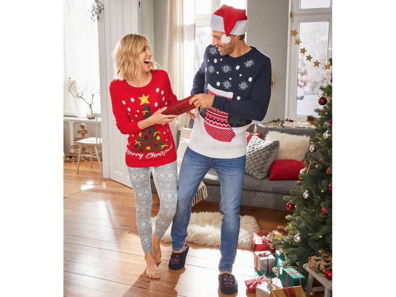 Pełny ekran: LIVERGY® Sweter męski z motywem świątecznym, 1 sztuka - zdjęcie 9