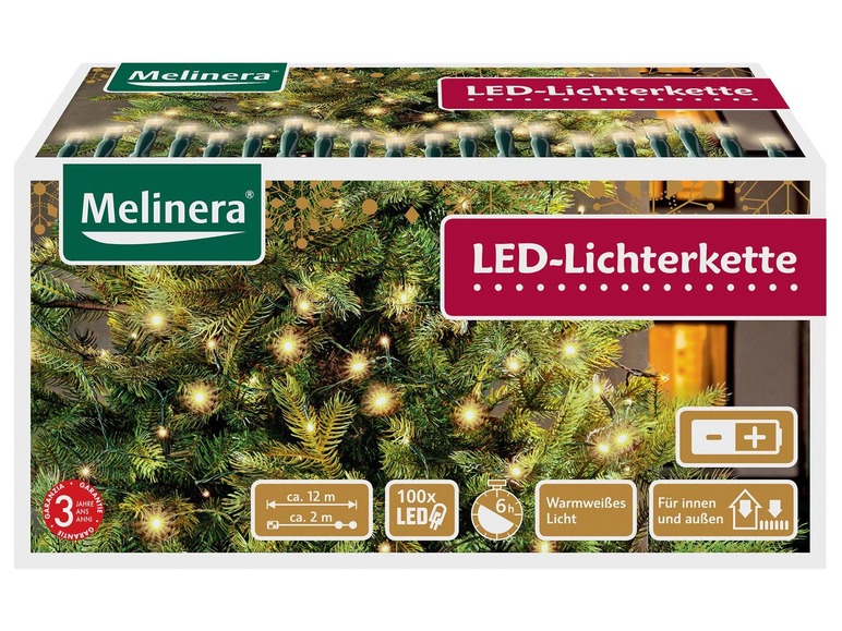 Pełny ekran: MELINERA® Łańcuch świetlny 100 diod LED - zdjęcie 3