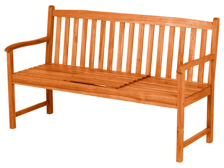 Pełny ekran: FLORABEST® Ławka ogrodowa ze składanym stolikiem z drewna akacjowego - zdjęcie 3