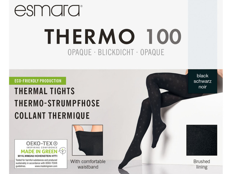 Pełny ekran: ESMARA® Rajstopy damskie termiczne, kryjące, DEN 100 - zdjęcie 5