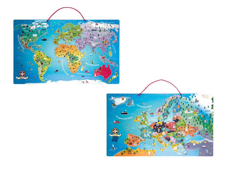 Pełny ekran: PLAYTIVE® Magnetyczna mapa świata lub Europy - zdjęcie 1
