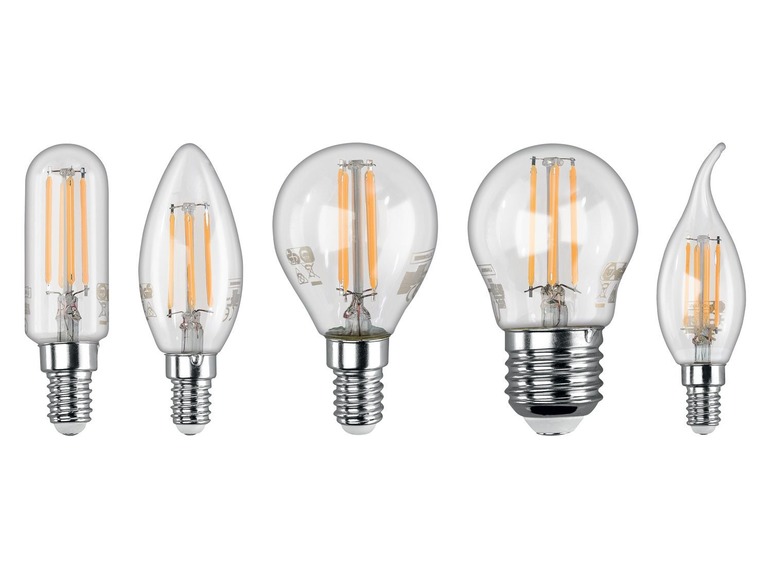 Pełny ekran: LIVARNO LUX® Żarówka filamentowa LED E27 / E14, 6 sztuk, 1 zestaw - zdjęcie 1