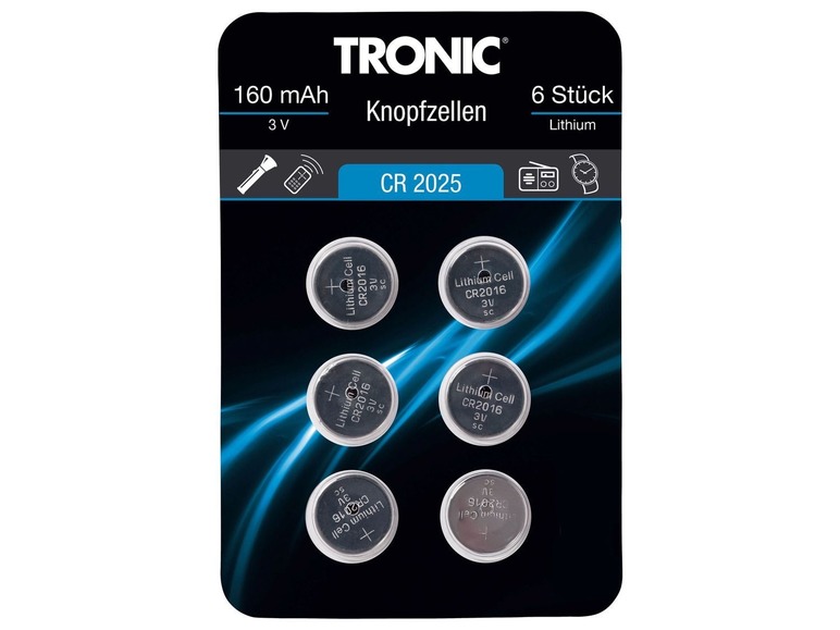 Pełny ekran: TRONIC® Baterie guzikowe 6 sztuk - zdjęcie 5