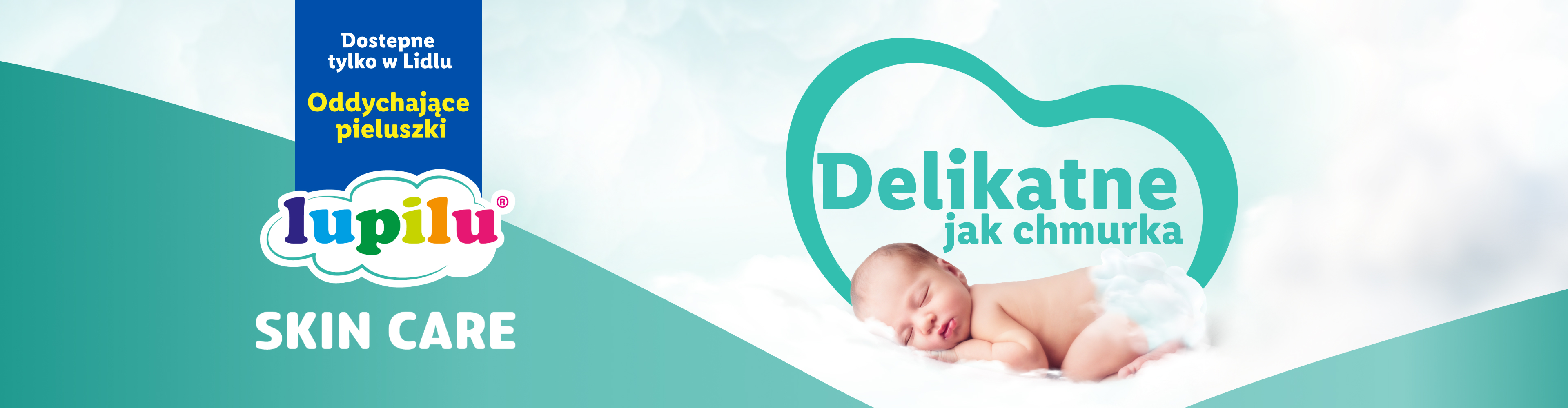 Oddychające pieluszki dla niemowląt, delikatne jak chmurka, dostępne tylko w Lidlu.