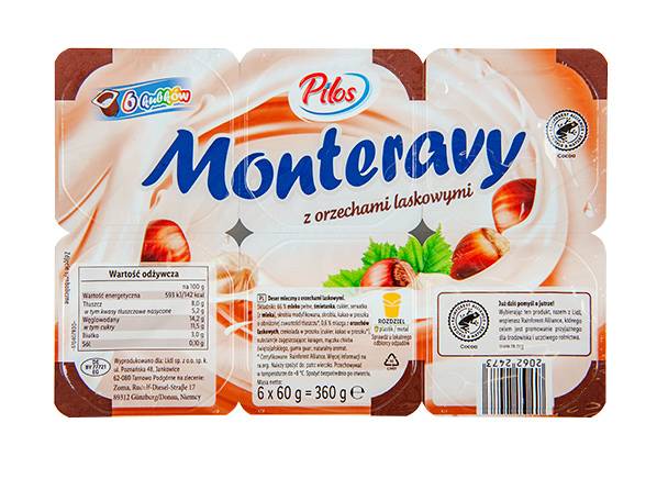 Monteravy - Deser czekoladowo-orzechowy