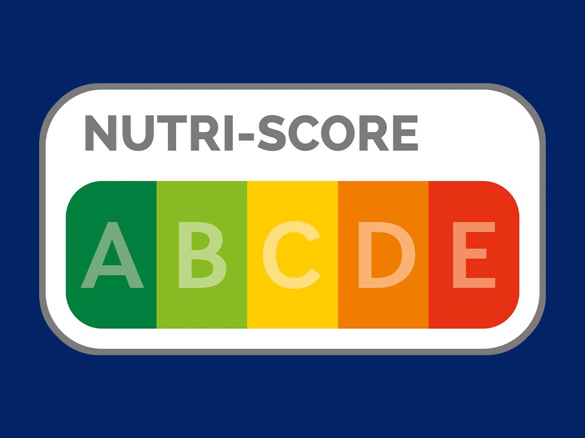 Etykieta Nutri-Score z oceną od A do E, wskazująca na jakość odżywczą produktu.