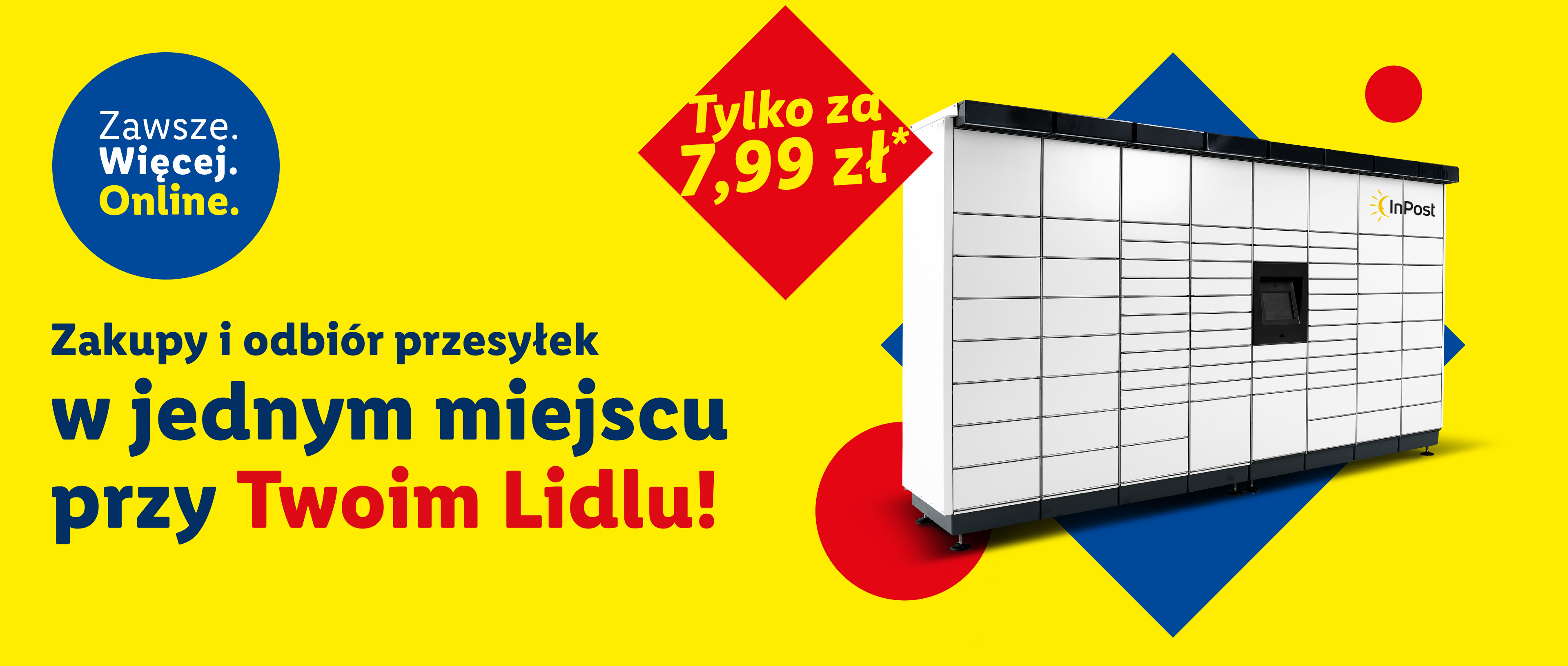 InPost paczkomat przy Lidlu - zakupy i odbiór przesyłek w jednym miejscu za 7,99 zł*.
