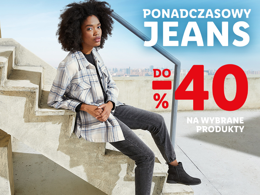 Wyprzedaż moda jeansowa do -40%