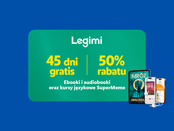 Promocja na ebooki, audiobooki i kursy językowe: 45 dni gratis lub 50% rabatu.