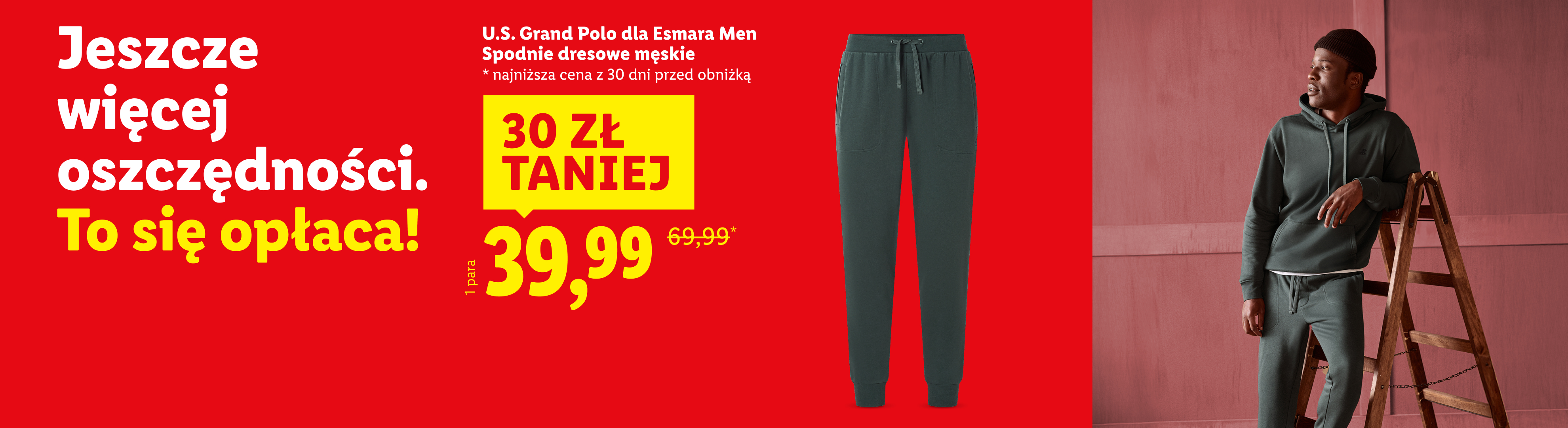 U.S. Grand Polo dla Esmara Men spodnie dresowe męskie 30 zł taniej, 39,99. Najniższa cena z 30 dni przed obniżką: 69,99.