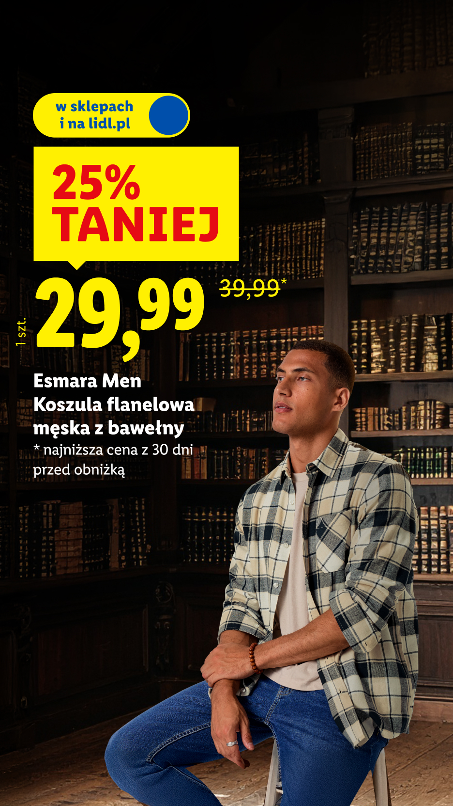 Koszula flanelowa męska z bawełny Esmara Men 25% taniej, 29,99. Najniższa cena z 30 dni przed obniżką: 39,99. 