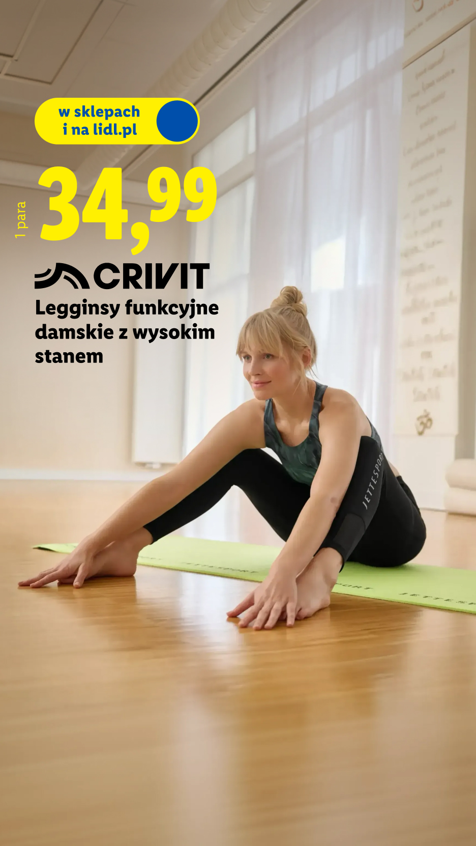 Crivit Legginsy funkcyjne damskie z wysokim stanem cena: 34,99 1 para