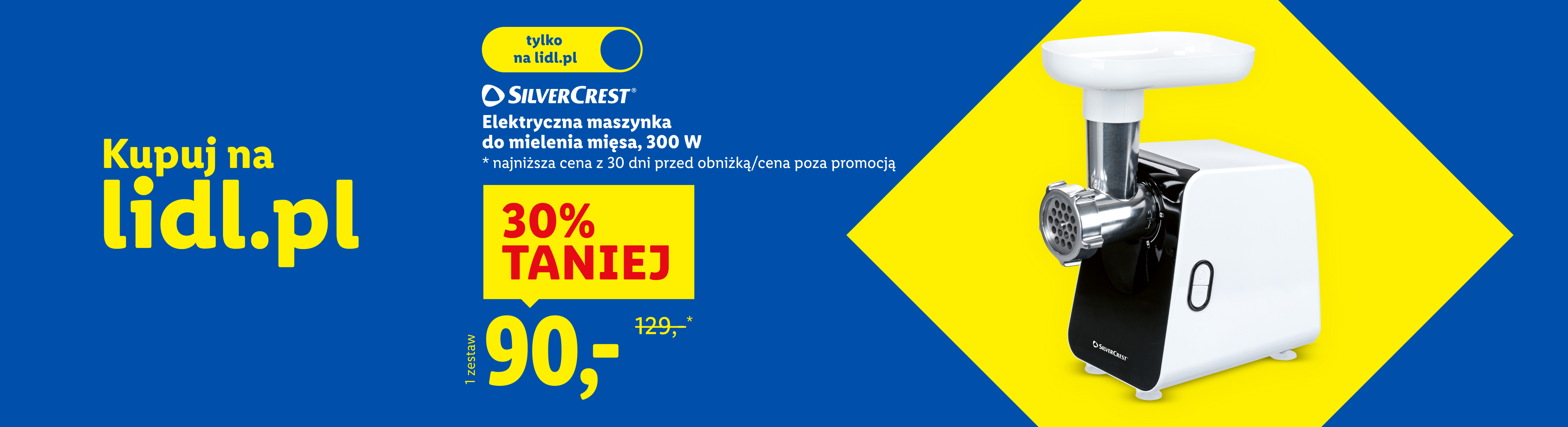 Elektryczna maszynka do mielenia mięsa 30% taniej 90 zł zamiast 120 zł