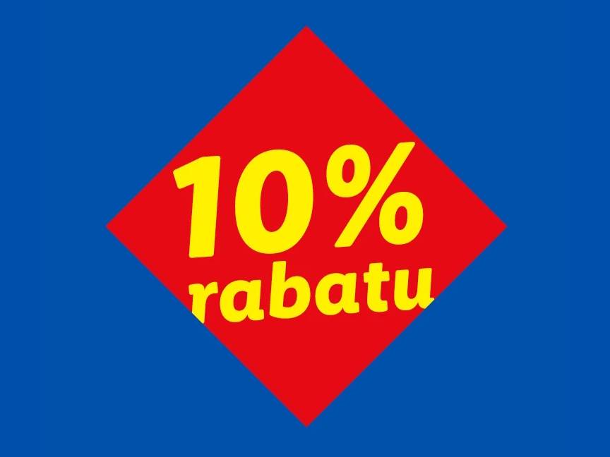 10 % rabatu