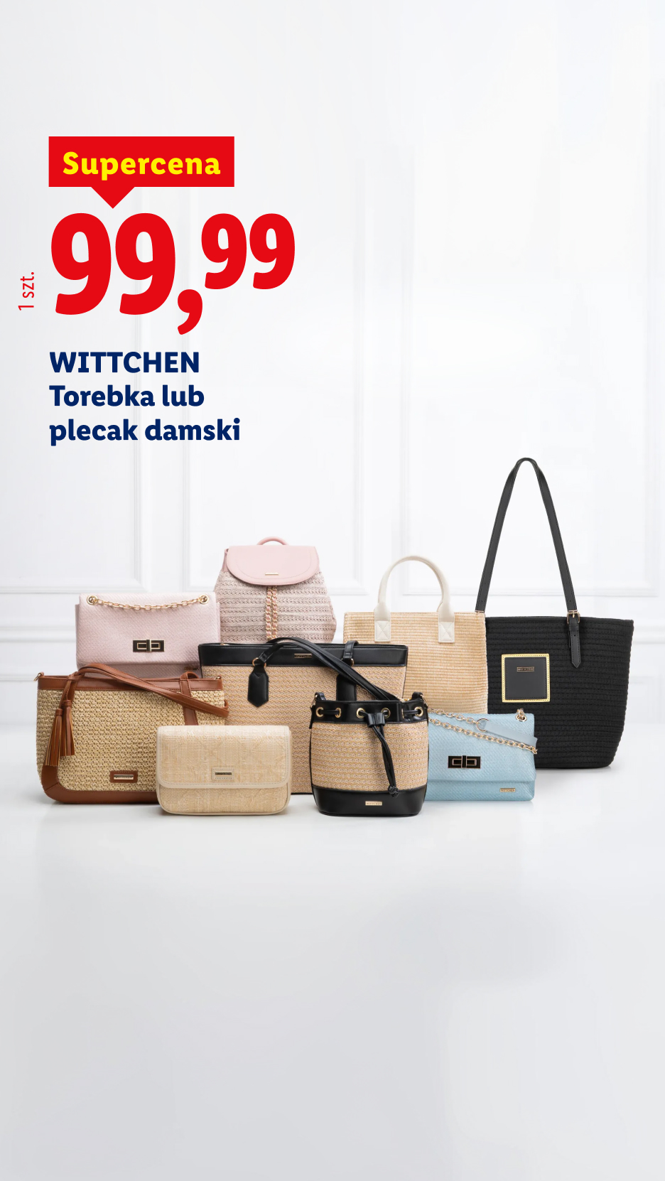 Wittchen torebka lub plecak damski, supercena 99,99 zł/ 1 szt.