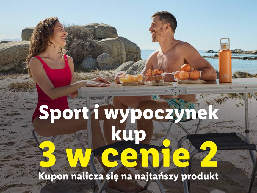 Sport i wypoczenk kup 3 w cenie 2 kupon nalicza się na najtańszy produkt
