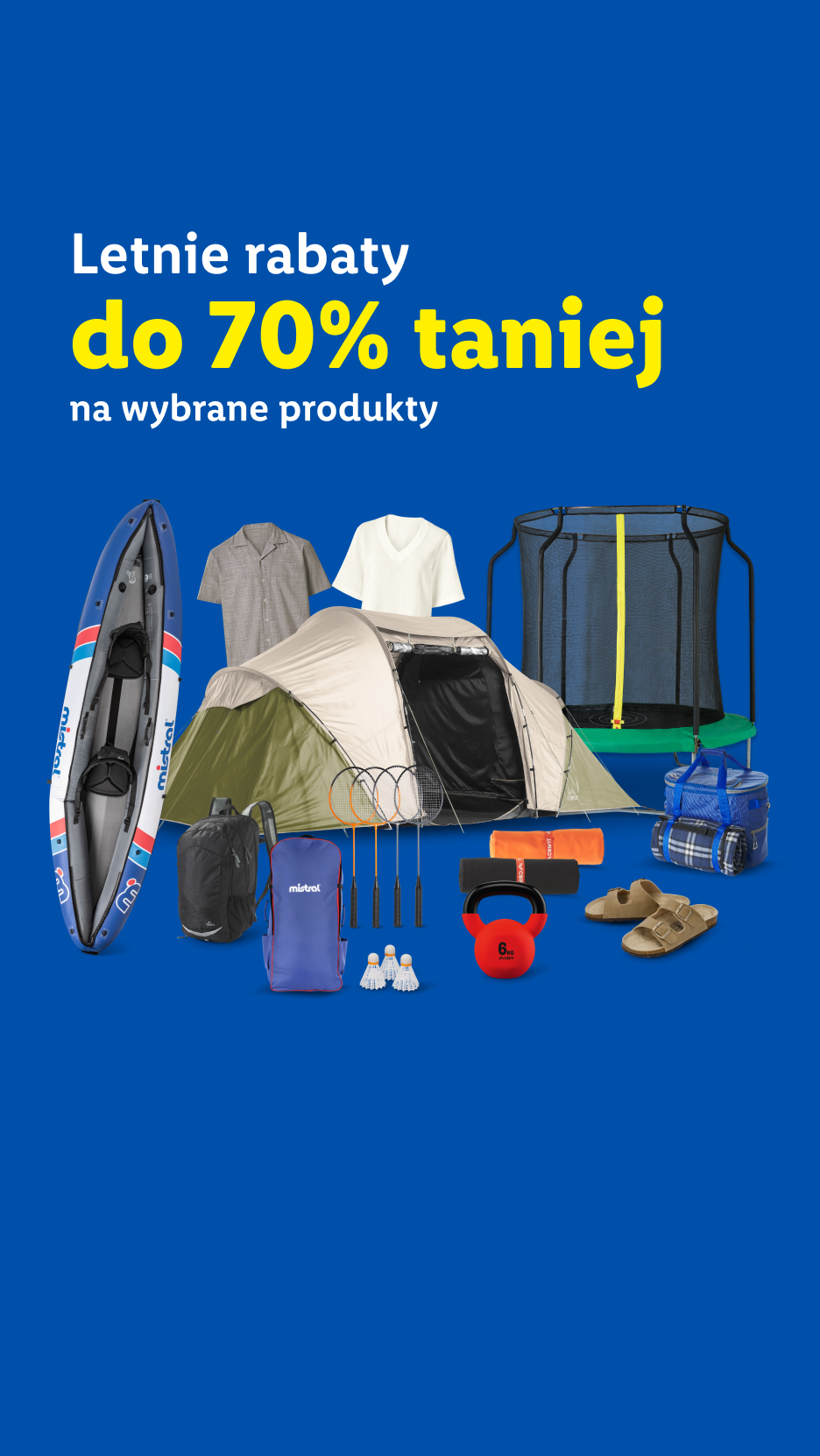 Letnie rabaty do 70% taniej na wybrane produkty.