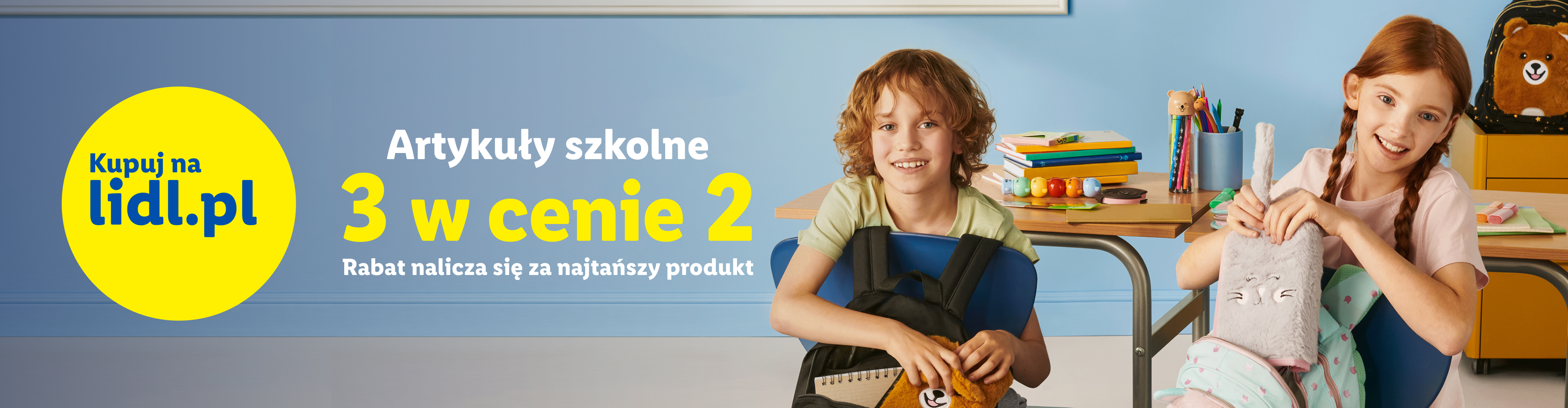 Artykuły szkolne kup 3 w cenie 2 Rabat nalicza się na najtańszy produkt Kupuj na lidl.pl