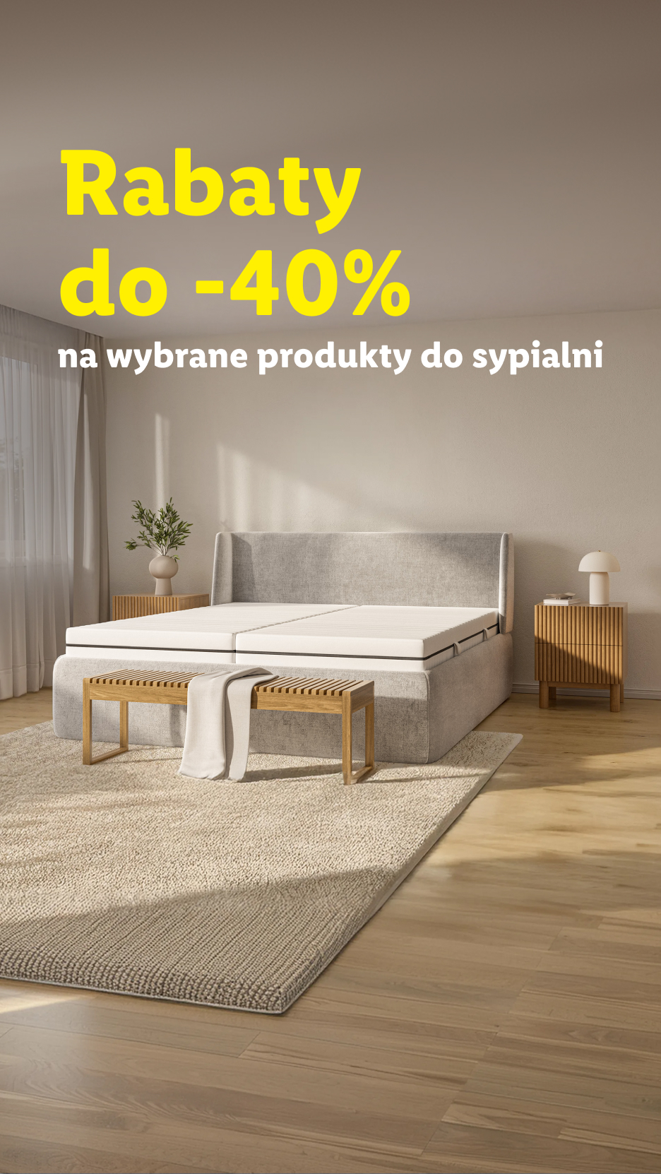 Rabaty do -40% na wybrane produkty do sypialni