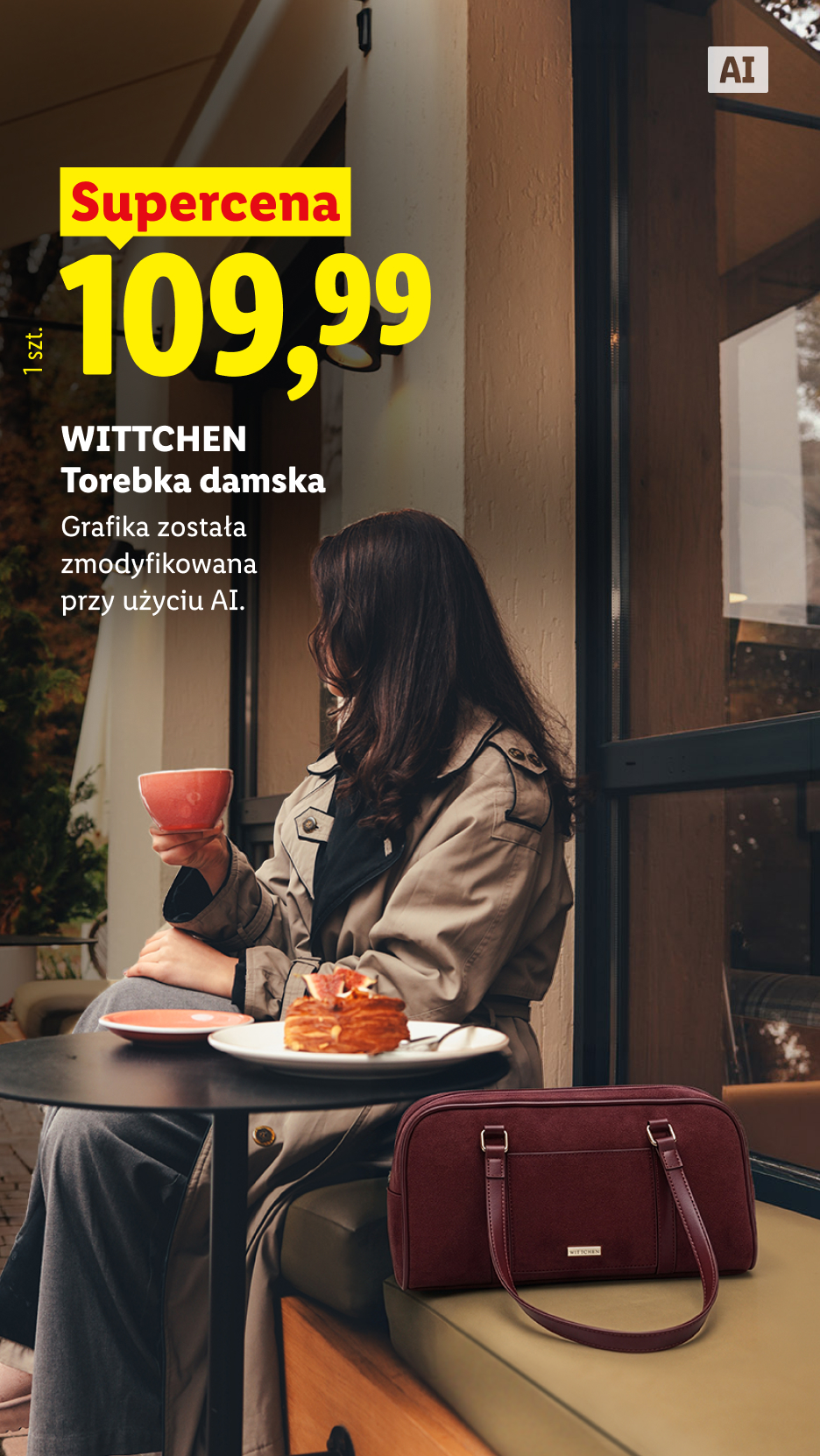 Wittchen torebka damska, 109,99 zł/1 szt. Grafika została zmodyfikowana przy użyciu AI.