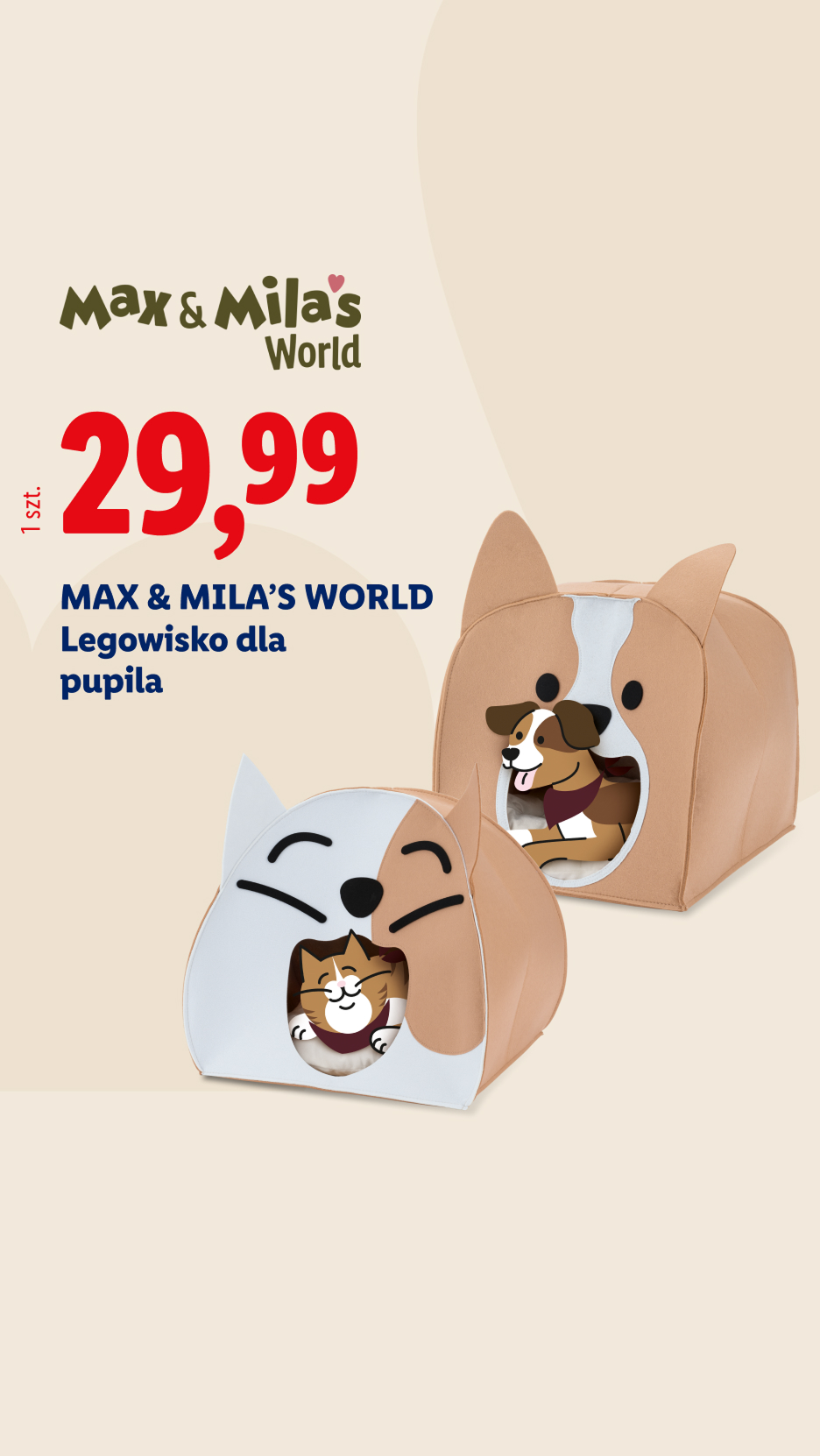 Legowisko dla psa lub kota za 29,99 szt.